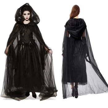 Costume de Halloween pentru Femei Adulte Vrăjitoare Rochie de Vampir Diavolul Petrecere de Carnaval Înfricoșător Cosplay Mascarada Groază de Îmbrăcăminte