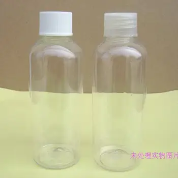 Ping en-Gros 100ml Plastic Sticla Lotiune Rotit Capac Transparent Cosmetice Borcan de Sticla de Plastic de unică folosință
