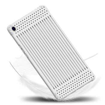 Besegad Flexibil, rezistent la Șocuri Respirabil Gol Bandă de Protecție Moale Caz Acoperire cu Maneci de Piele pentru Xiaomi Mi Pad 4 Plus Tableta