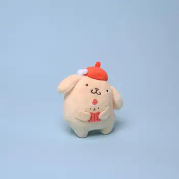 10cm Drăguț Sanrio Jucărie de Pluș Tort Fulg de nea Pom Pom Purin Câine de Pluș Papusa Pandantiv de tip Boutique Mic Papusa Cadou de Vacanță
