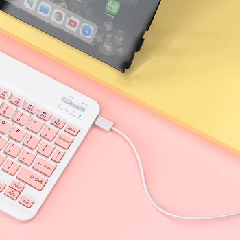 Compatibil Bluetooth Mouse Tastatura pentru Tableta Telefon Universal 10 inch cu Tastatura pentru Samsung S6 pentru iPad Pro Air 4 Keyboard Mouse-ul