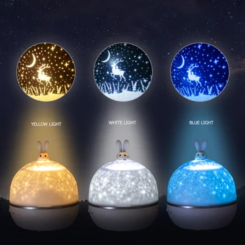 Cerul înstelat Proiector Star Luna a CONDUS Lumina de Noapte pentru Copii Decor Dormitor Lampa de Dormit Lumină Dormitor Noptieră Lampa