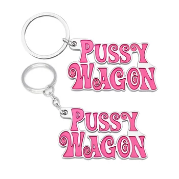 Filmul Kill Bill Accesorii Pink Pussy Wagon Breloc Mujer Cadou De Ziua Llaveros Kawaii Cheie Titularul Geanta Accesorii Brelocuri