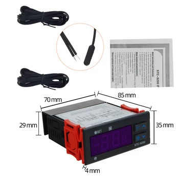 STC-9200 Micromputer controler de temperatura Termostat Regulator Termostat cu refrigerare decongelare ventilator funcția de alarmă