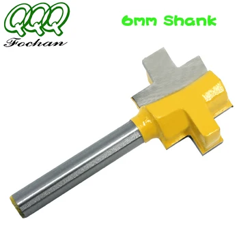 QQQ 2 buc 6mm Coadă T-Slot Cep Milling Cutter Cuțit Pătrat Dinte Router Biți pentru Lemn Instrument pentru prelucrarea Lemnului
