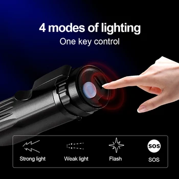 Super mini puternic lanterna led-uri lanterna usb reîncărcabilă mic flash de lumină strălucitoare impermeabil felinar portabil de vânătoare lampa