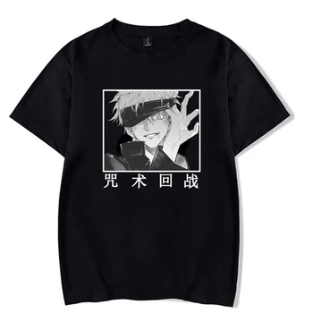 Jujutsu Kaisen Moda T-shirt Casual, O-neck Unisex Fierbinte Anime Pânză