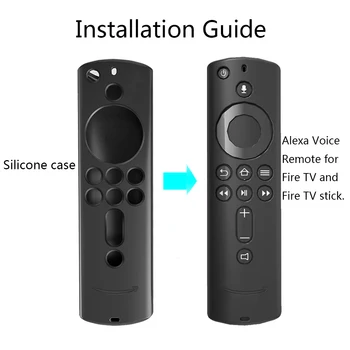 Pentru Amazon Foc TV Stick 4K Caz de Silicon husa de Protectie Pentru Control de la Distanță Tv Pielea de Control de la Distanță Protecția Tv de la Distanță Caz