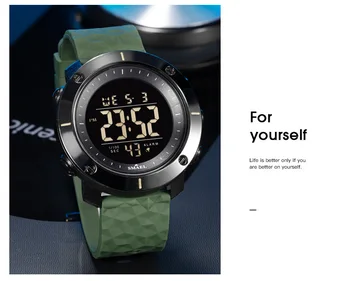 Noul Ceas Digital cu LED-uri Ceasuri SMAEL Sport Ceasuri de mana 50 M Rezistent la Apă Înot Ceas de Timp Cronometru Ceasuri Militare