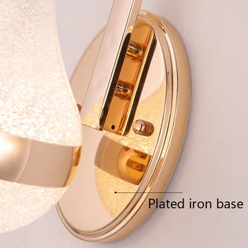 Modernă cu LED-uri Lampă de Perete Aur de Fier Lămpi de Noptieră Casa Scari de Epocă Loft Tranșee Lumini de Perete Culoar de Iluminat Decorative corpuri de Iluminat