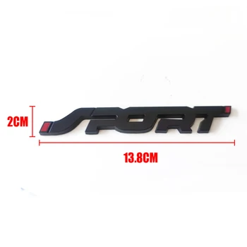 Moda SPORT Emblema Portbagaj Aripa Insigna Autocolant Auto Metal Logo-ul 3D Autocolante