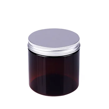 500ml X 12buc Gol Cosmetice Crema Borcan PET Container Oală Masca Praf Crema de Sticle Cu Capac Poate