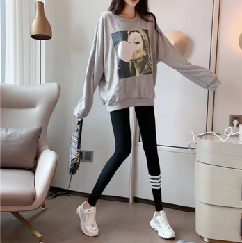 Brand 2021 moda tb chilot femei Elastic cu dungi, dresuri fata de toamna si iarna ciorapi ins