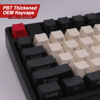 Mecanice Tastatura Taste Rosu Negru Culoare PBT OEM Înălțimea Profilului 104 Taste pentru 60% 68% 80% GK61 SK61 Anne Pro 2