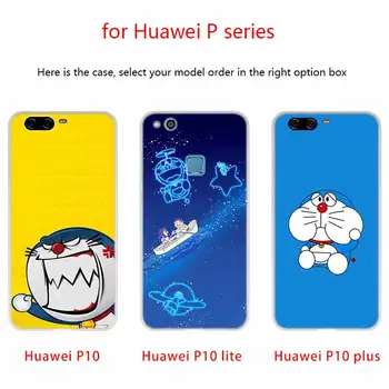MLLSE Doraemon Caz Silicon TPU Moale Capacul Pentru Huawei P30 P40 P20 Pro P10 P9 Lite P Inteligente Z 2020