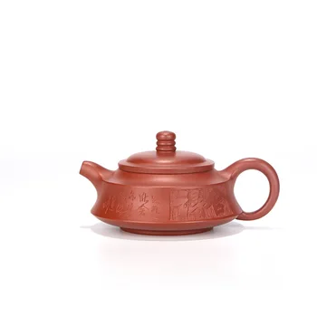 Yixing,Violet Ceainic de Lut,de Mână-a dispus Dahongpao,Piatra Scoop Kung Fu Ceainic Ceai,Drinkwear,Costum pentru Ceai de culoare închisă,Teaware,