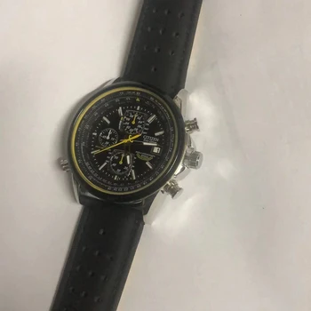 De lux Marca Japonia Cuarț Ceasuri Business Casual Otel/piele Trupa Ceas Barbati Blue Angels Lume Cronograf Ceas de mână