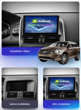 IPS DSP Android 10 Radio Auto 4G+64G Pentru Volvo XC60 2009-2012 Stereo, Player Multimedia, Navigare GPS BT Carplay DVD