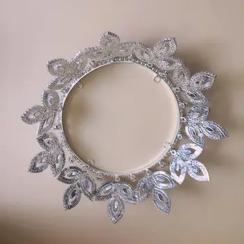 Fierbinte de vânzare de moda coroana de bijuterii rafinat cristal coroanei geometrie frunze de arțar mireasa nunta coroana cadou de Ziua Îndrăgostiților