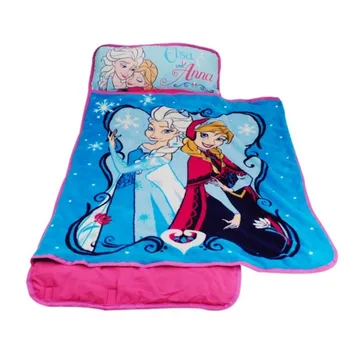 Disney sac de Dormit seturi de lenjerie de Pat pătură de călătorie Elsa Portabil Laminate pui de Somn Mat cu patura si Perna pentru copii Fete Copii