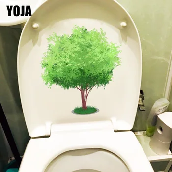 YOJA 20.Sezonul 6 episodul 22.3CM Mare Copac Verde LAVOAR Decor Toaletă Decal Acasă Decorare Camera de Autocolante de Perete T1-1480