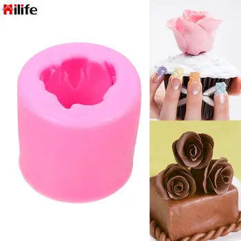 Produse de patiserie Tort de Decorare Instrument 3D Rose Floare Forma de Tort Mucegai Silicon Cookie Săpun Fondante Mucegai Accesorii de Bucatarie