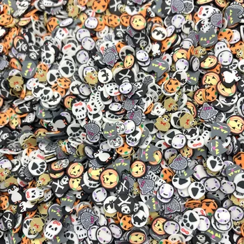 50g Lut Polimeric Halloween Felii Calde de Lut Stropește Pentru Crafs DIY Face de Decorare Arta de Unghii de Plastic klei Noroi Accesorii