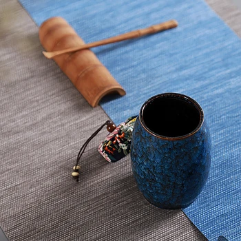 Ceramica Ceai Caddies Ceai Kung Fu Accesorii Portabile Ceai De Stocare Borcan Caddy Sigiliul Rezervorului Cu Pluta Teaware Accesorii Decor Acasă