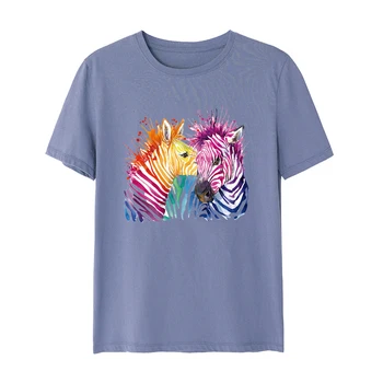 Culori Zebre Patch-Uri Diy Appliqued De Transfer De Căldură Topuri De Moda De Vinil Autocolant Pe Haine Bărbat Femeie T-Shirt Autocolante