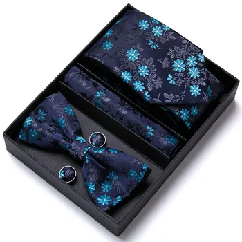 Cutie cadou Cravata i-a pus Papion și batistă de Buzunar Papion Cravata, Cravate Batistă Papillon Om Corbatas Hombre Pajarita