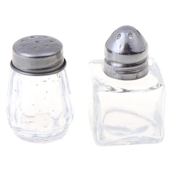 2 buc/set DIY Sticlă Condimente Sticla Borcan Set de Păpuși în Miniatură 1:12 Case Papusa Accesorii