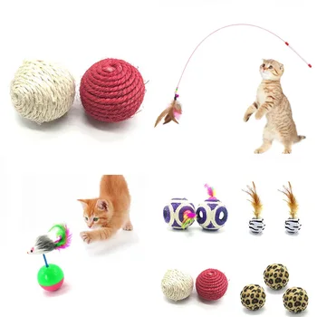 Animal de casă Pisică Teaser Jucarii Interactive Amuzant Pisica Stick Pene Bagheta cu Mini Clopote Colorate Teaser Băț de Lemn Bile de Jucărie Pisica Consumabile