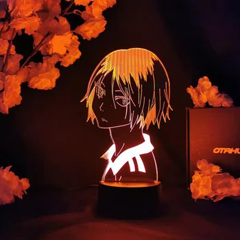 Haikyu!! Luminile de noapte Anime Kozume Kenma Lampa pentru Decor Dormitor Veioza Copii Copil Cadou de Ziua Haikyuu Kenma anime lumina