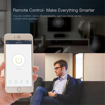 Smart Plug Socket WiFi UE/SUA/marea BRITANIE 16A Putere Monitoriza Funcția de Sincronizare cu Tuya SmartLife Control APLICAȚIE Funcționează Cu Alexa Google Asistent