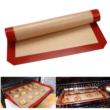 42*29.5 cm de Silicon de Copt Mat Rezistent la Temperaturi Ridicate Non-Stick Cookie Pad pentru Cookie Foaie de Copt Mat & Patiserie Instrumente