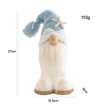 2 buc de Vara Gnome Acasă Scandinav Casa Ferma de Bucatarie Decor fără Chip de Păpușă Tricotate Papusa Casa Decor de Crăciun Copac Pandantive#4