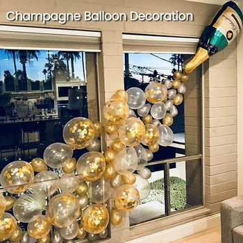 2021 Nouă Sticlă De Șampanie De Film De Aluminiu Balon Set Petrecere De Nunta De Decorare Balon Mare Sticla De Vin De Ziua Decor