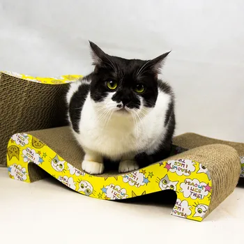 Cat Consumabile Loz Cu Catnip Pisoi Hârtie Ondulat Zero Bord Scratch Pad Pentru Pisoi Pisica Zgarieturi Produse Pentru Animale De Companie