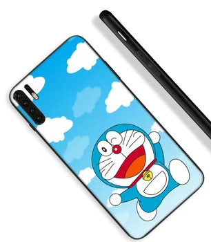 Noua TPU Moale Capacul din Spate Pentru Huawei Nova Lite 3 3i 4 4E 5i 5T 7 SE Acoperă Drăguț Doraemon