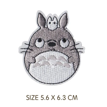 Desene animate Totoro Animal de fier Pe Patch-uri Merry-go-round Pânză Brodate Aplicatiile Insigna Copii DIY Accesorii