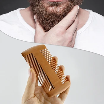 Pentru Barba si Pieptene de Par pentru Bărbați Mahon din lemn din Lemn cu două Fețe Pieptene de Buzunar Cadouri lucrate Manual Barba și Părul Piepteni Instrumente de Styling