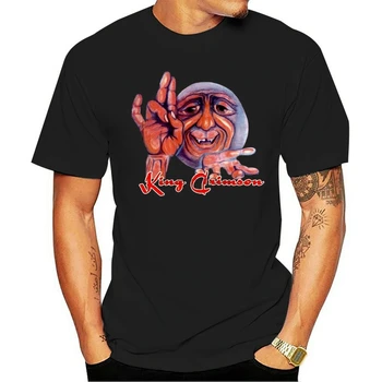Phiking Designer T Shirt Mens King Crimson Trupă Engleză De Rock Epitaf Gât Tee Barbati Mai Recentă De Bumbac Imprimare De Înaltă Calitate