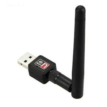 Adaptor WiFi Adaptor USB Wireless 5.8 GHz/2.4 GHz Dual Band 600Mbps Adaptor USB 2dBi Antene Externe Sprijină Windows XP
