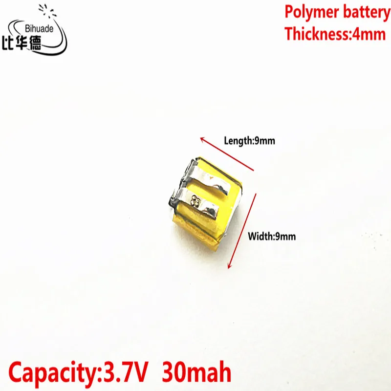 Bun Qulity 3.7 V 30mAh 400909 Litiu-Polimer Li-Po, li-ion Reîncărcabilă de celule de Baterii Pentru Mp3 MP4 MP5 mobil GPS bluetooth