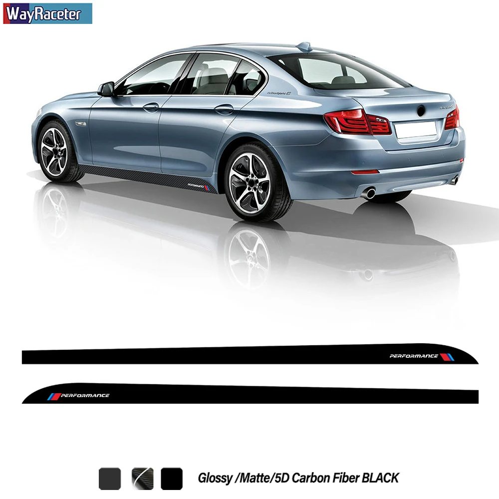 2 Buc M Performance Dungi Laterale Fusta Autocolant Vinil Corp Decal Pentru BMW Seria 5 E60 E61 F10 F11 F07 G30 G31 M5 F90 Accesorii