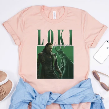 Loki Laufeyson Omagiu tricou Unisex Loki de Dumnezeu Graphic Tee Tom Hiddleston MCU super-Erou Teuri Topuri Supradimensionate
