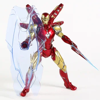 Autentic Marvel Iron Man Mark MK 85 figurina de Colectie Model de Jucărie cu Lumina LED-uri în Ediție Limitată Statuie