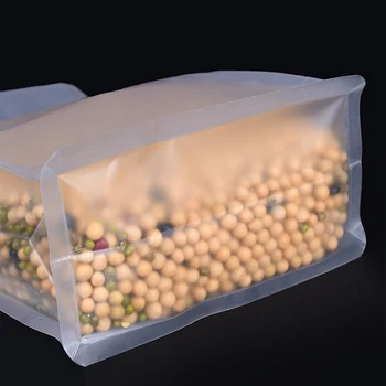 Pachet Cu Alimente Impermeabil Sac De Plastic Transparent Cu Fermoar Și Mâner Nuci & Rice Ia-Departe Mată Recipient Desert De Ambalare