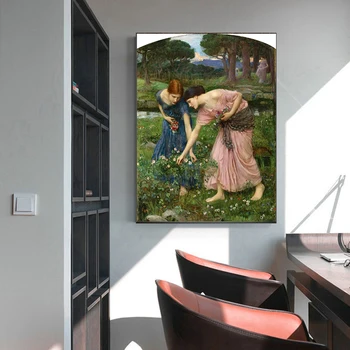 Holover Panza Pictura in Ulei Estetice Decor Acasă William Waterhouse