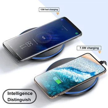 15W Qi Wireless Charger Pentru Samsung Galaxy Z Fold2 F9000 F7000 S20 FE S6 S7 S9 10 S21 Ultra Inducție Rapidă Wireless Charging Pad